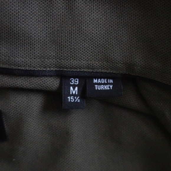 New HUGO BOSS men 100% Cotton Khaki long sleeve shirt size M slim fit - Picture 8 of 8